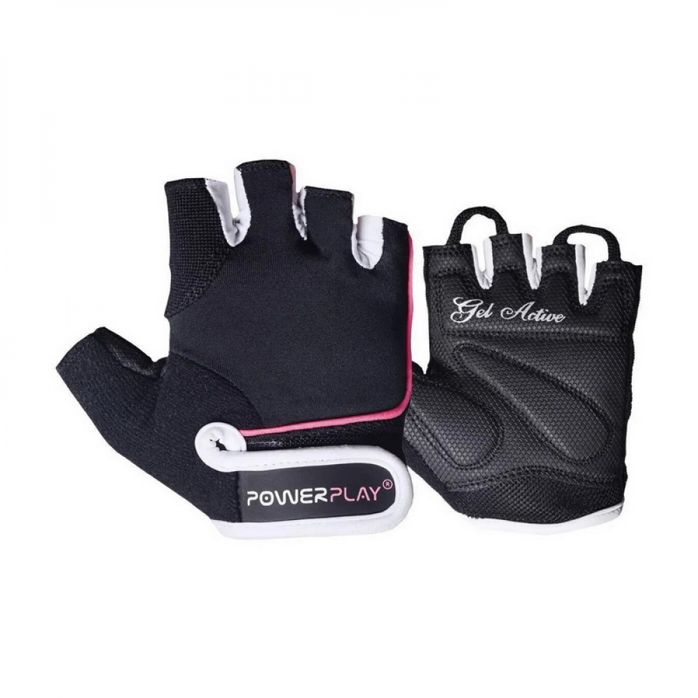 Womans Fitness Gloves Black-Pink 1750 (S size)