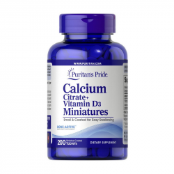 Calcium Citrate + Vitamin D3 Miniatures (200 tab)