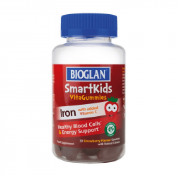 Smartkids Iron + Vitamin C (30 gummies, strawberry)