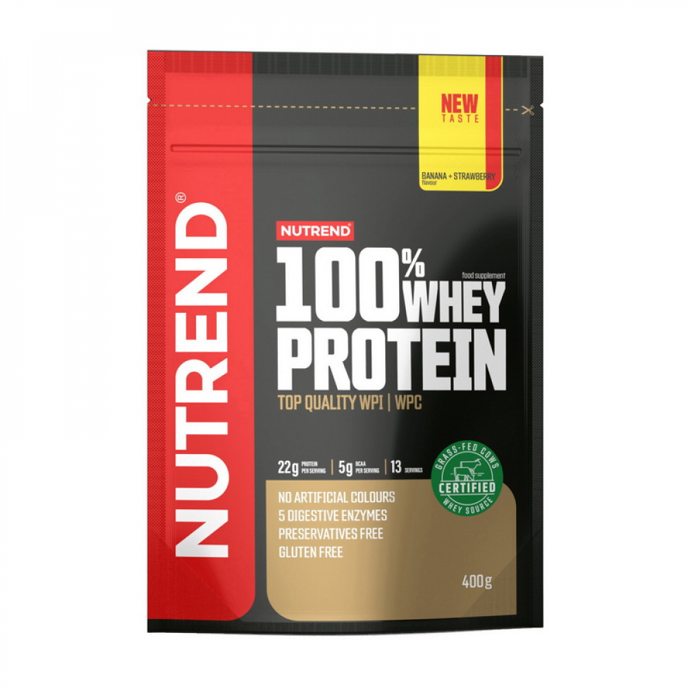 100% Whey Protein (400 g, strawberry)