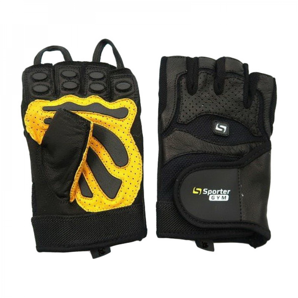 Dead Lift Gloves Black/Yellow (M size, Black/Yellow)