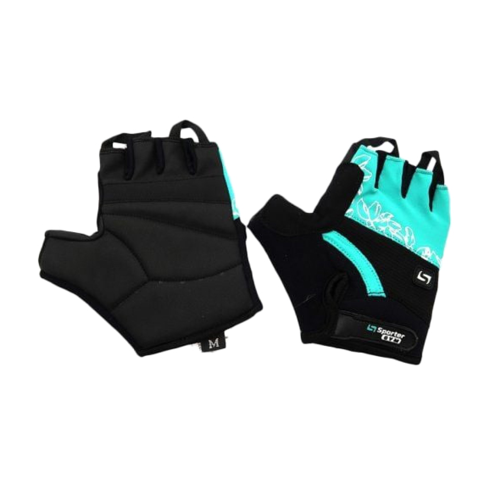 Girl Gripps Gloves Black/Turquoise (M size)