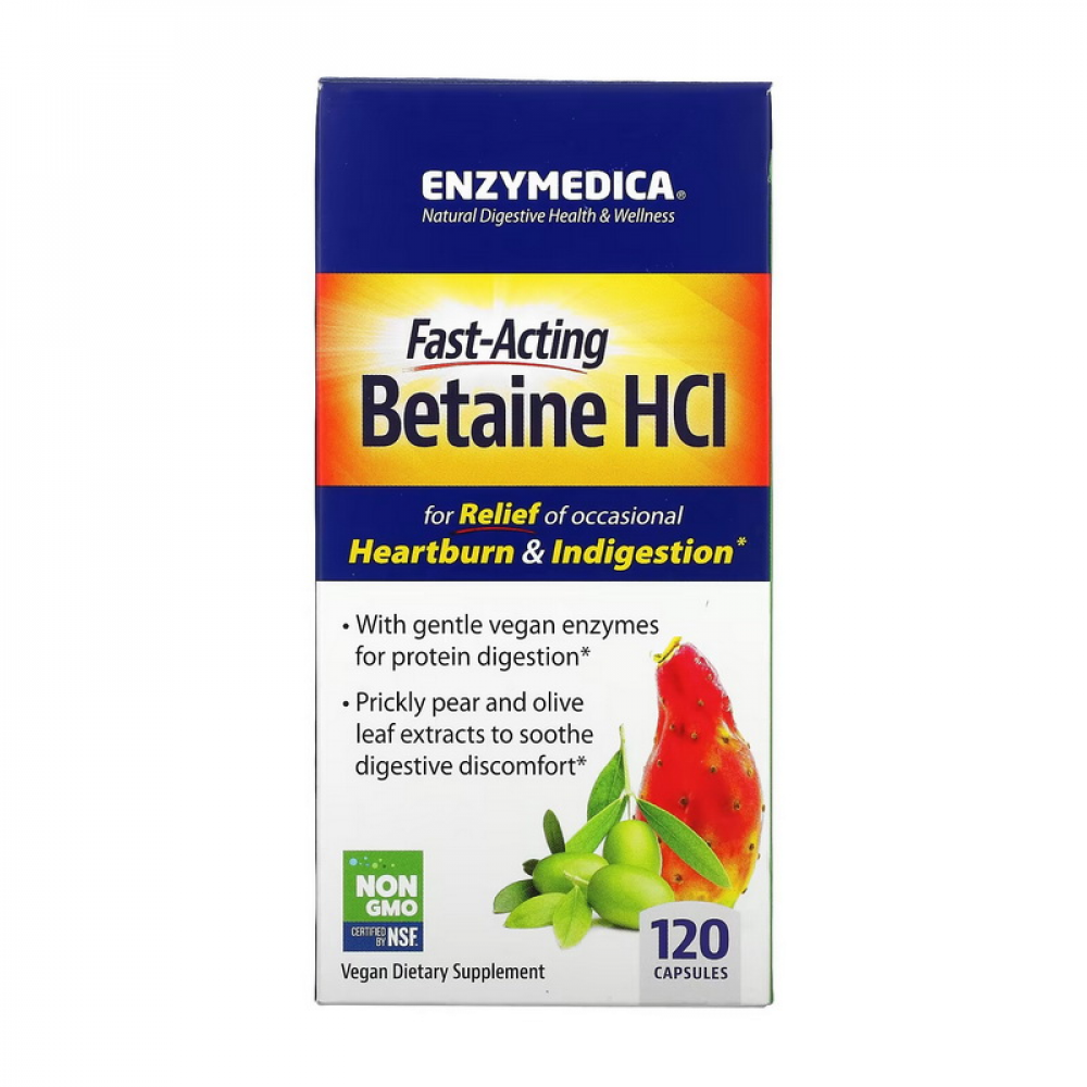 Fast-Acting Betaine HCL (120 caps)