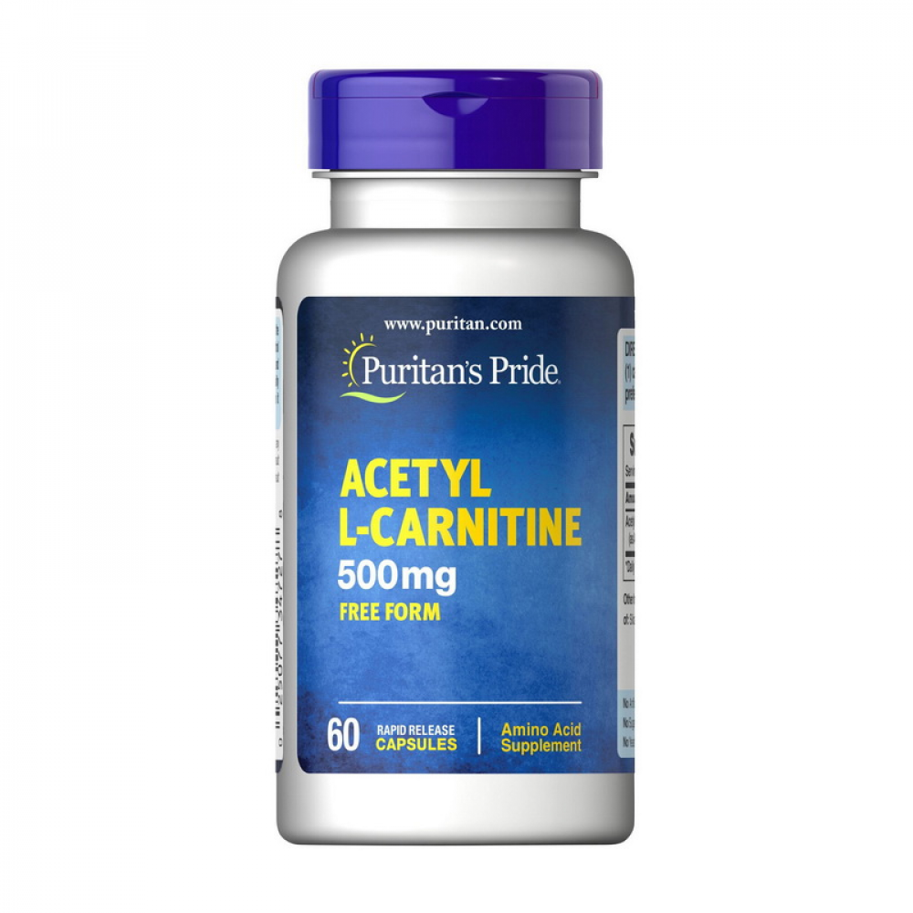 Acetyl L-Carnitine 500 mg Free Form (60 caps)