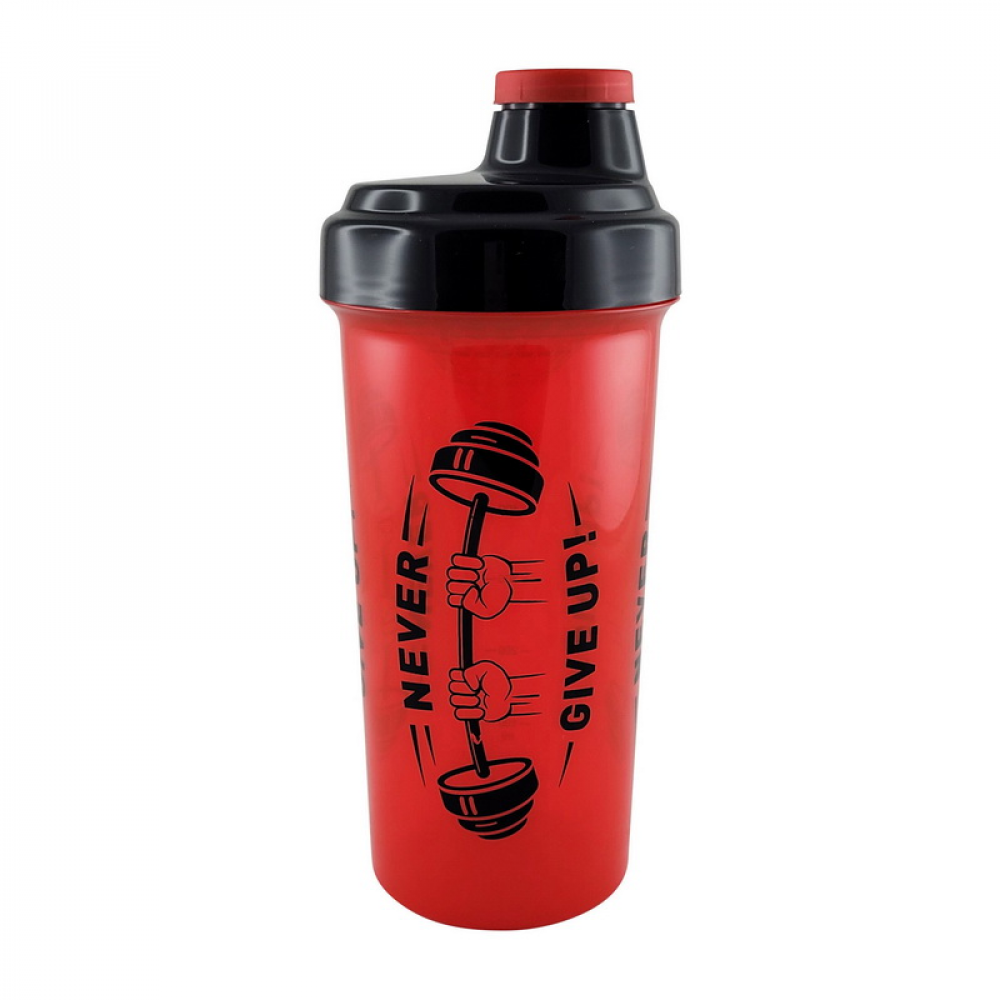 Shaker Never Give UP (750 ml, red)