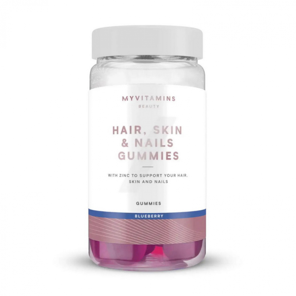 Hair, Skin & Nails Gummies (60 gummies, blueberry)