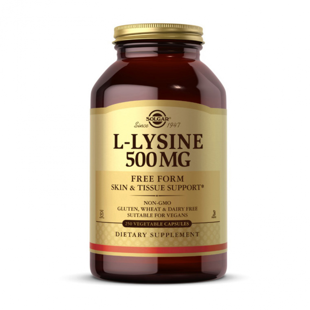 L-Lysine 500 mg (250 veg caps)