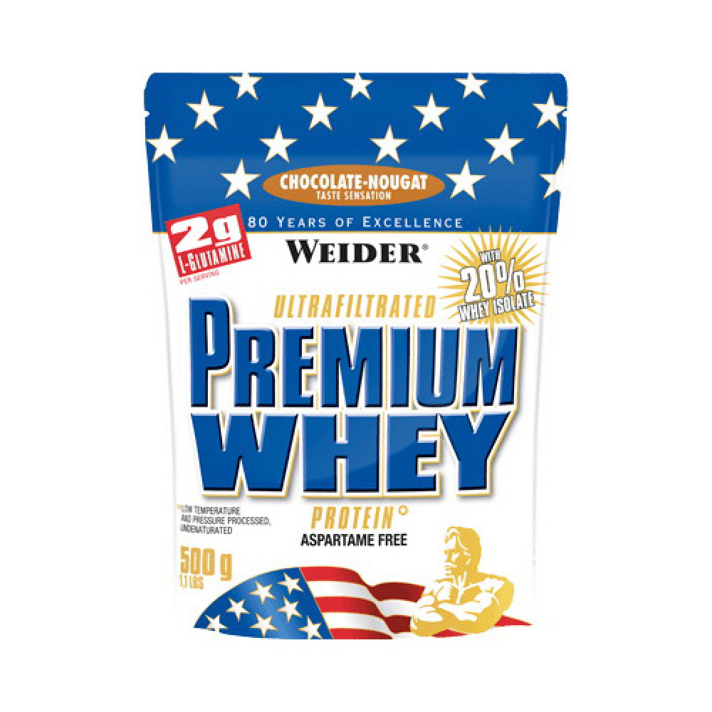 Premium Whey Protein (500 g, strawberry-vanilla)