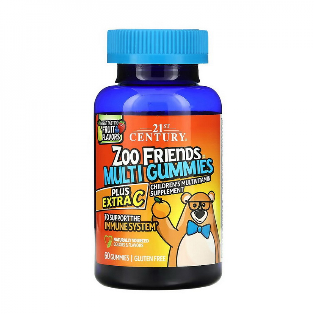 Zoo Friends Multi Gummies Plus Extra C (60 gummies)