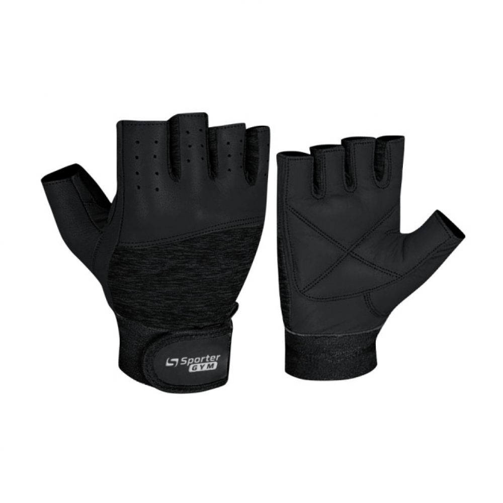 Fitness Gloves Full Black (L size, Full Black)