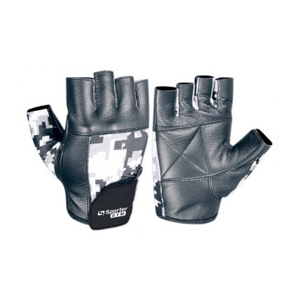 Weightlifting Gloves Black/Camo (L size, Black/Camo)