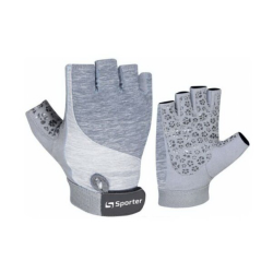 Weightlifting Gloves Grey/Grey (S size, Grey/Grey)