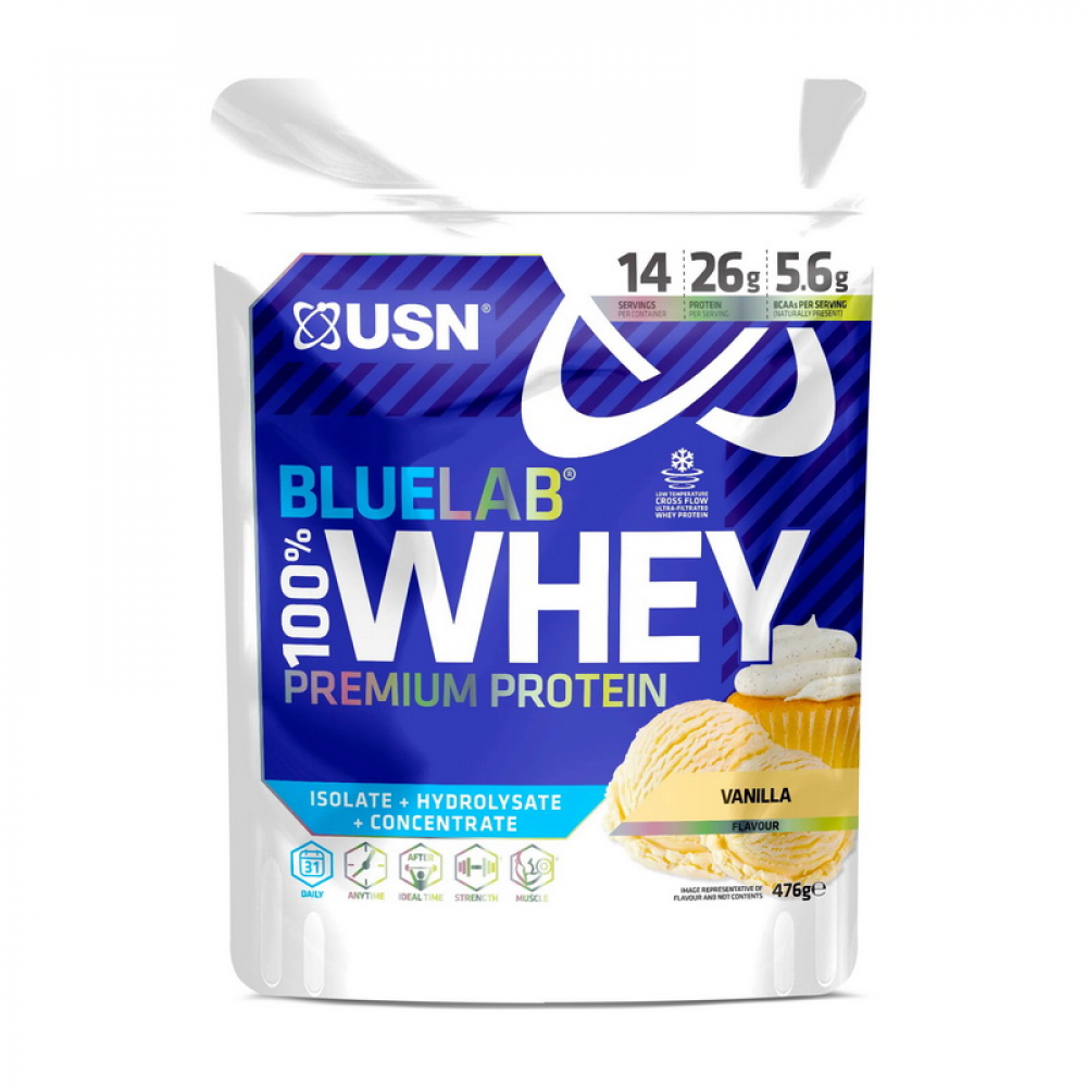 Blue Lab 100% Whey Premium Protein (476 g, strawberry)