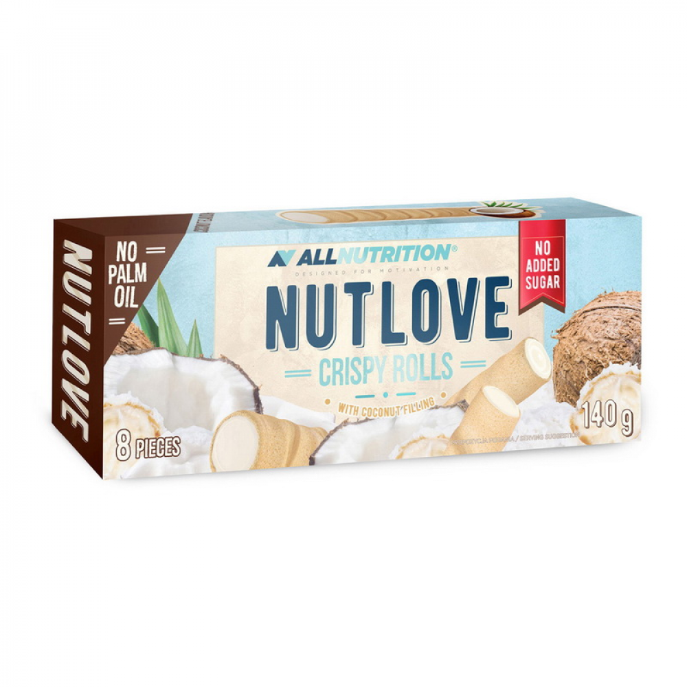 Nutlove Crispy Rolls (140 g, coconut)