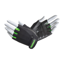 Rainbow Workout Gloves Black/Neon Green MFG-251 (S size)