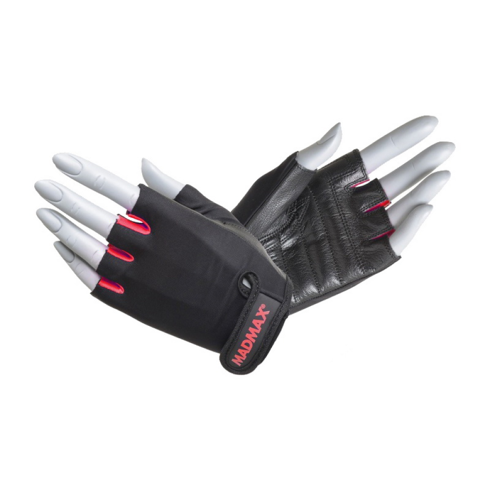 Rainbow Workout Gloves Black/Rubine Red MFG-251 (S size)