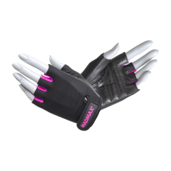 Rainbow Workout Gloves Black/Neon Pink MFG-251 (XS size)