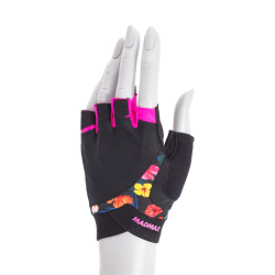 Flower Power Workout Gloves Black/Flower (XS size)