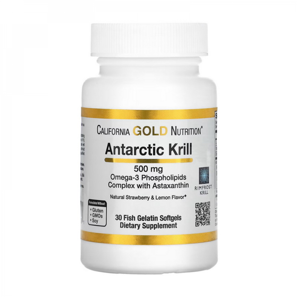 Antarctic Krill 500 mg (30 fish gelatin softgels)