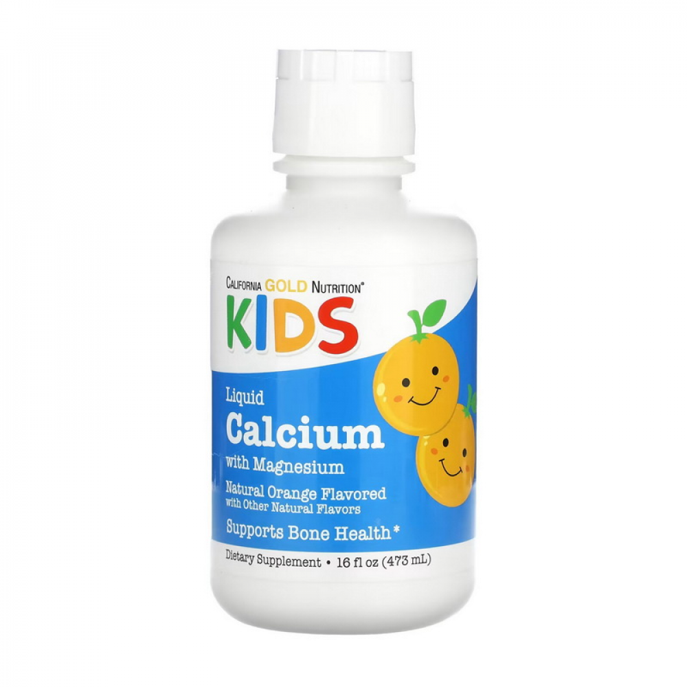 Liquid Kids Calcium with Magnesium (473 ml, natural orange)