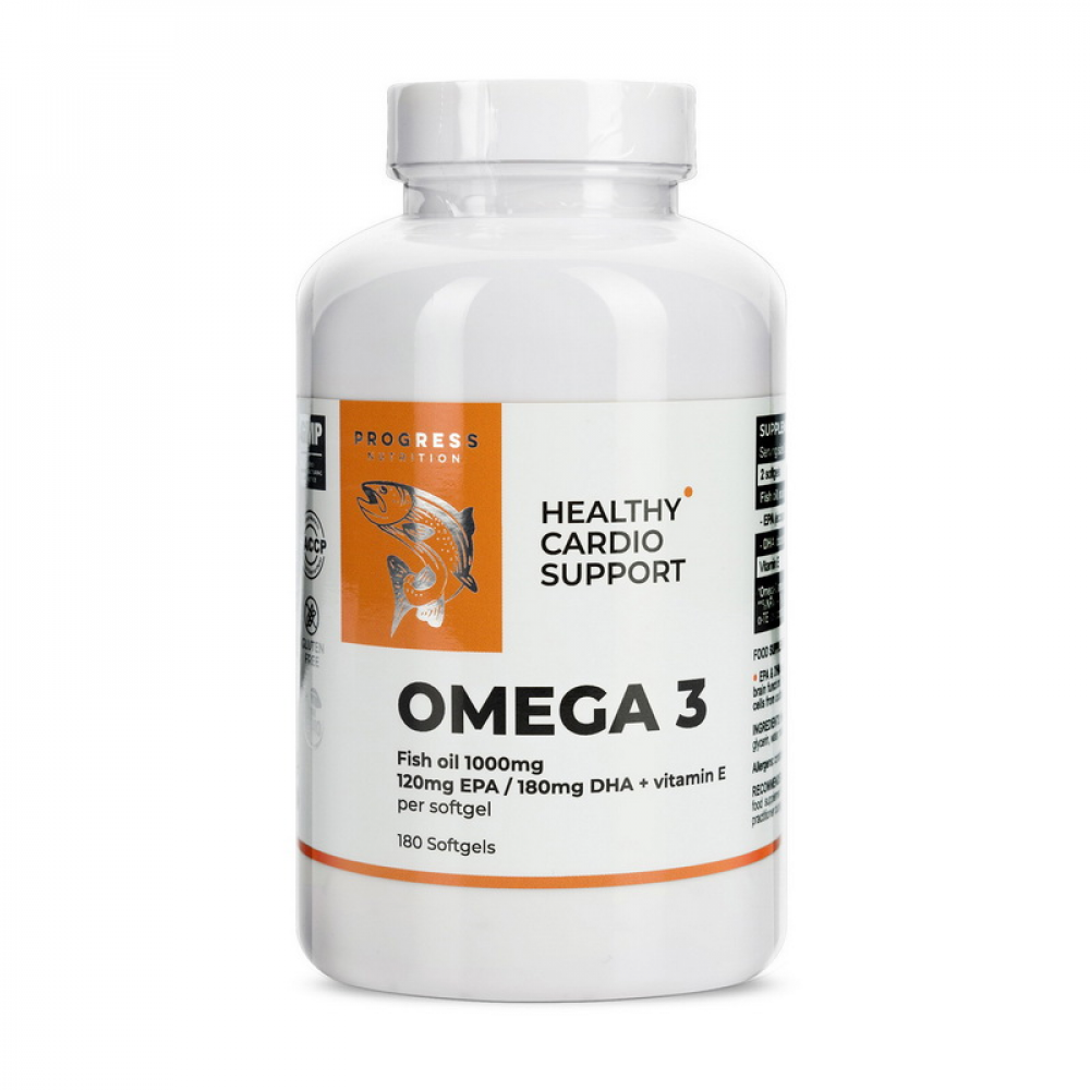 Omega 3 + Vitamin E (180 softgels)