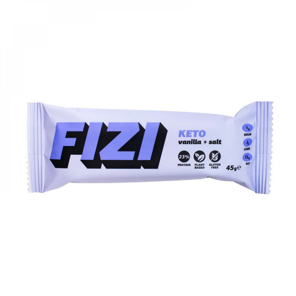 Fizi Keto Protein Bar (45 g, vanilla + salt)