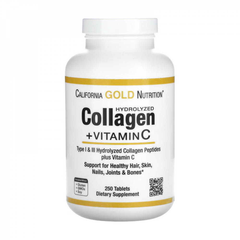 Collagen Hydrolyzed + Vitamin C (250 tab)