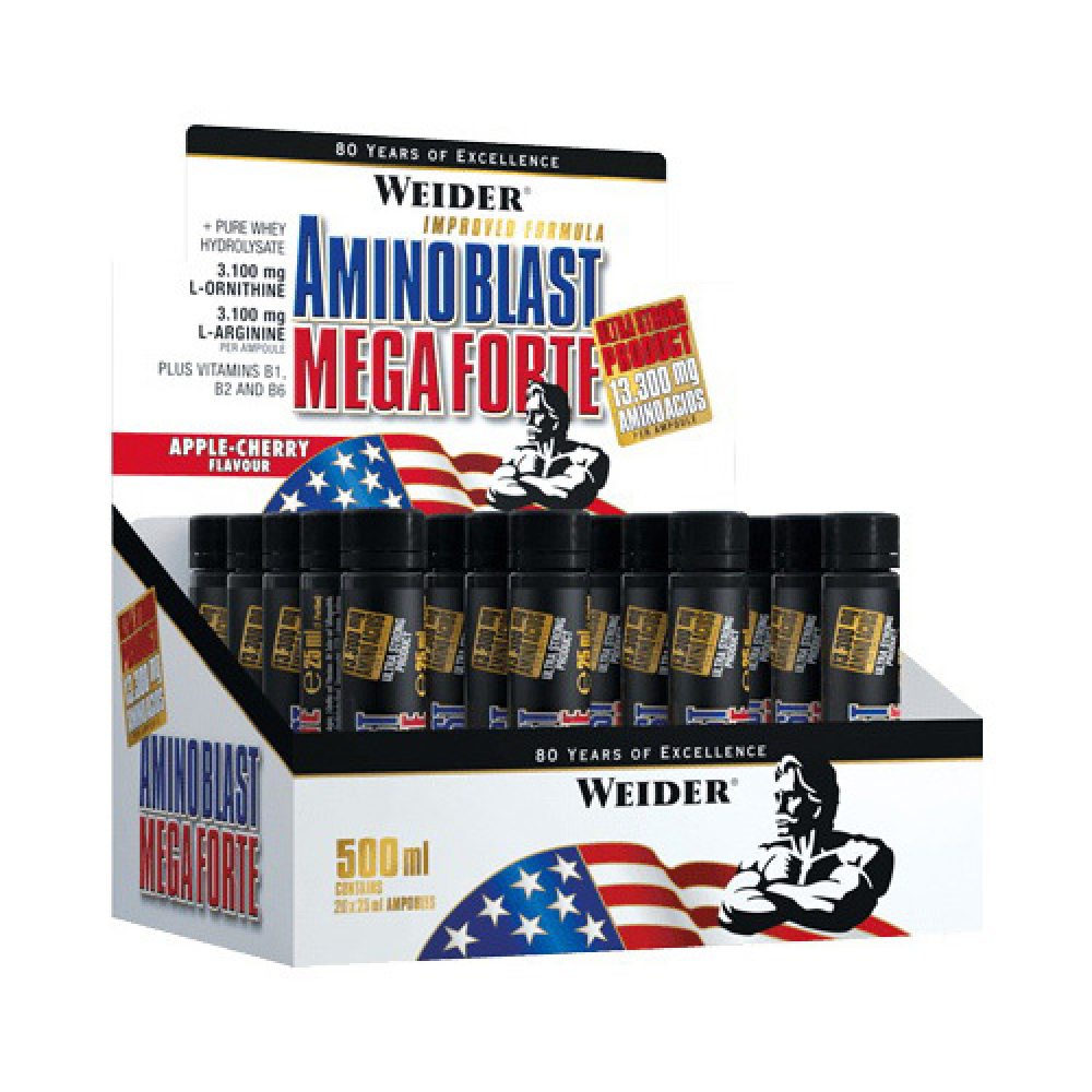 Amino Blast Mega Forte (20 x 25 ml, apple-cherry)