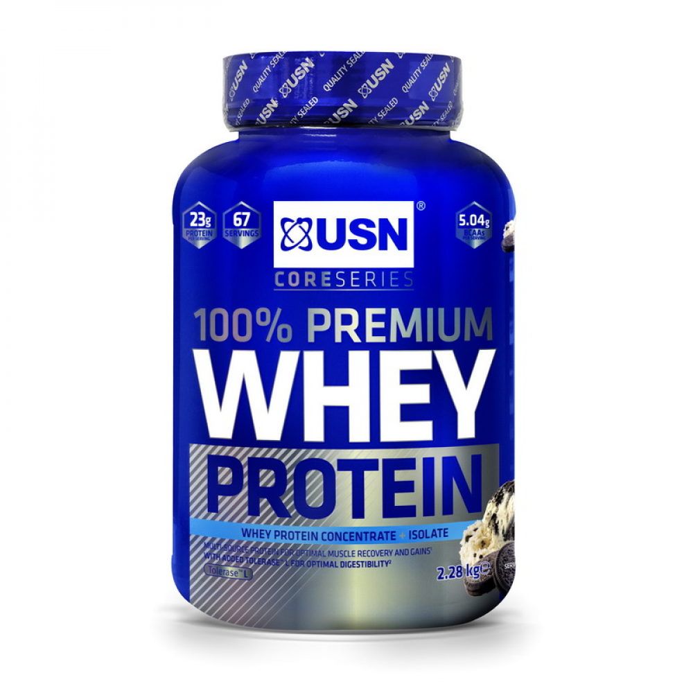 100% Premium Whey Protein (2,28 kg, strawberry cream)