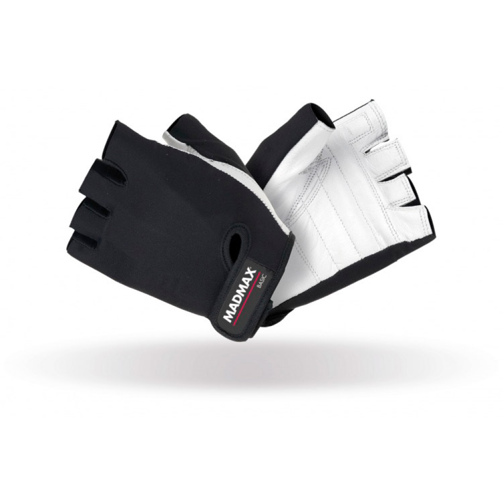 Basic Workout Gloves White/Black MFG-250 (XL size)