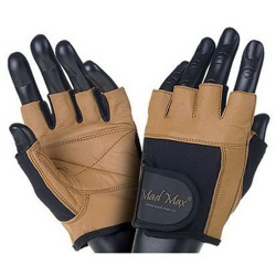 Fitness Workout Gloves Brown/Black MFG-444 (L size)