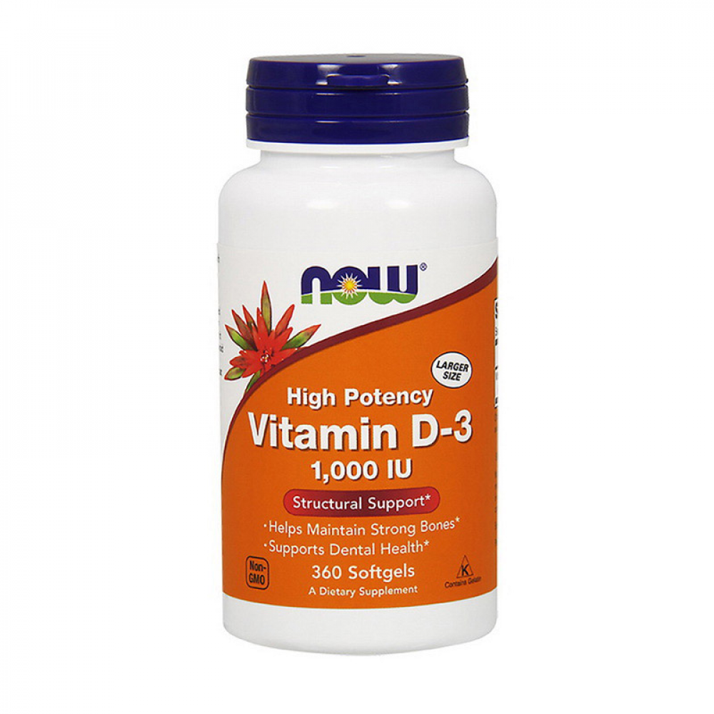 Vitamin D-3 1000 IU (360 softgels)