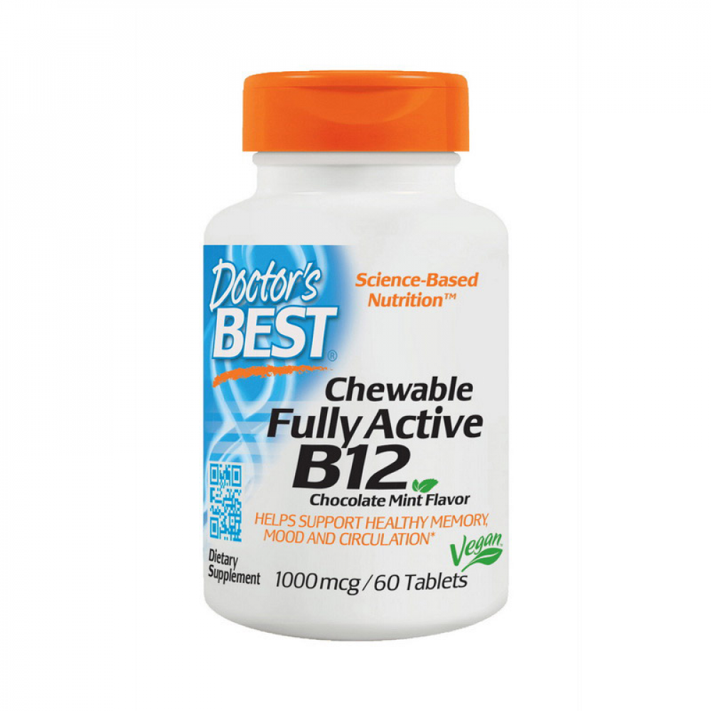 B12 Chewable Fully Active (60 tabs, chocolate mint)