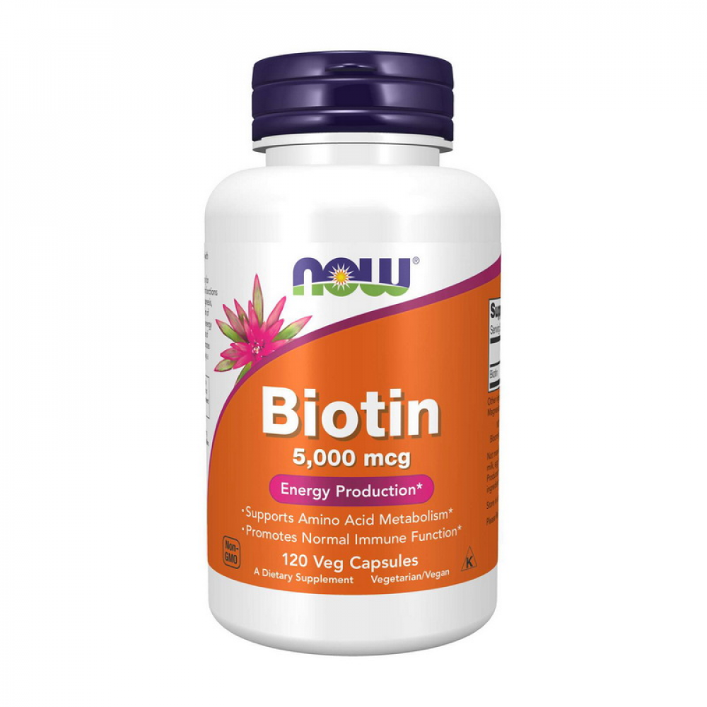 Biotin 5,000 mcg (120 veg caps)