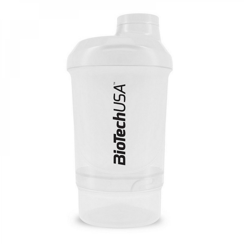 Shaker Wave Mini + 2 in 1 (300 ml, Opal White)