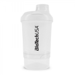 Shaker Wave Mini + 2 in 1 (300 ml, Opal White)