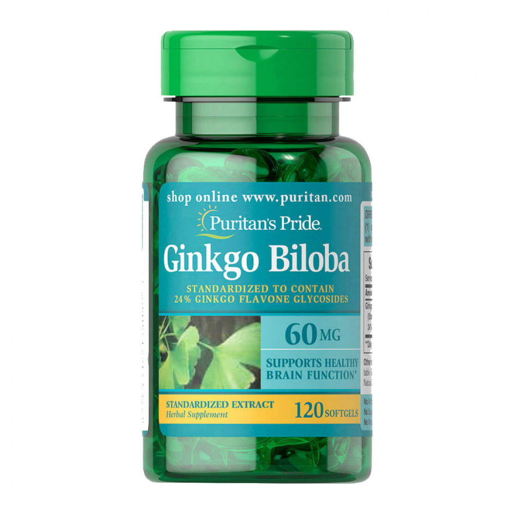 Ginkgo Biloba 60 mg (120 softgels)