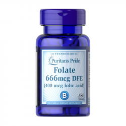 Folate 666 mcg DFE (Folic Acid 400 mcg) (250 tablet)