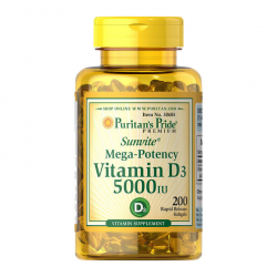 Vitamin D3 5000 (125 mcg) (200 softgels)