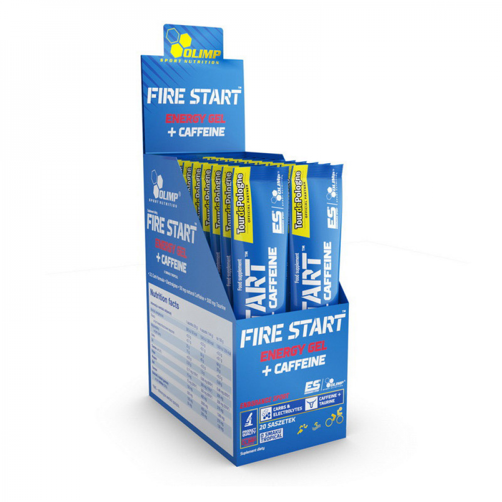 Fire Start Energy Gel + Caffeine (36 g, blackcurrant)