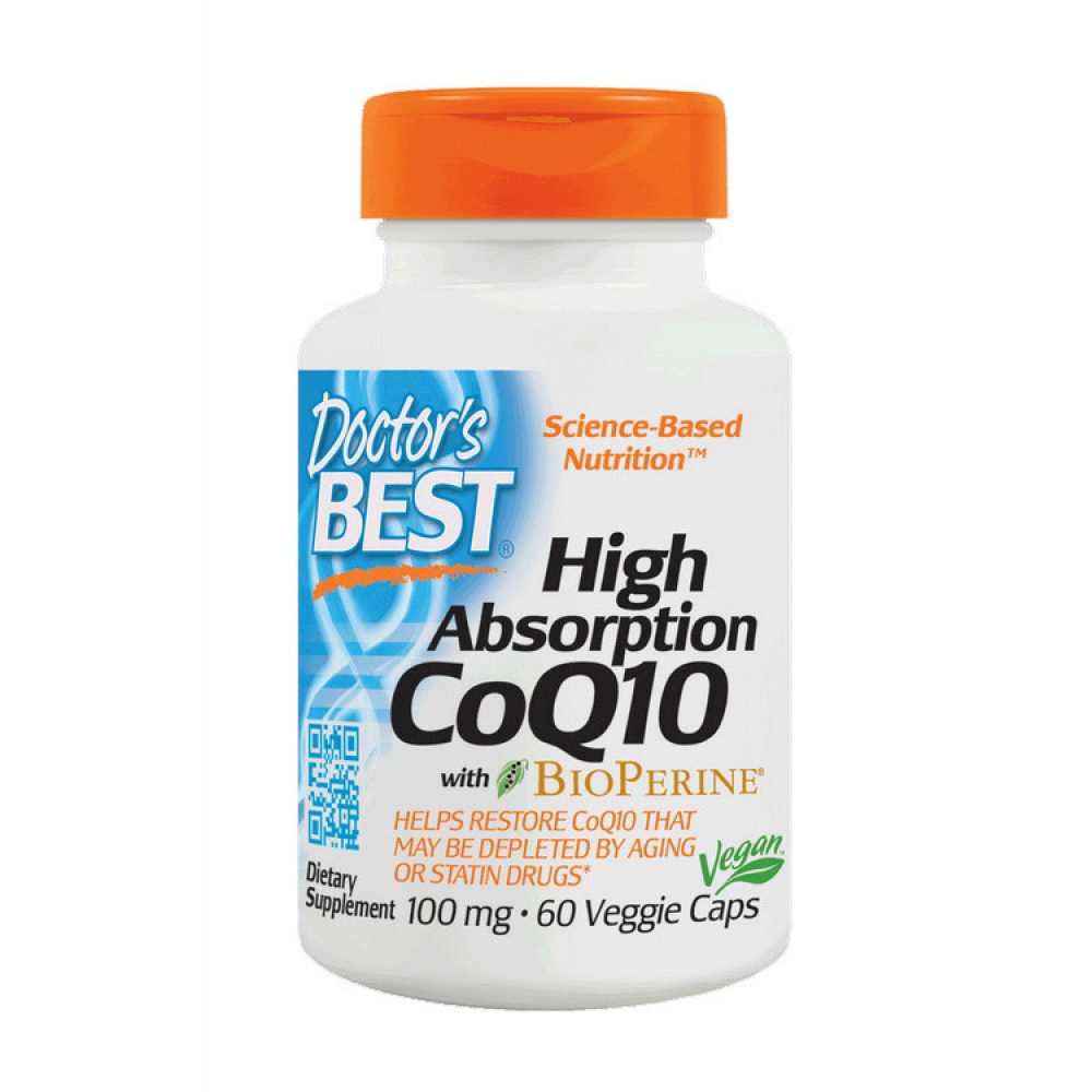 High Absorption CoQ10 100 mg with BioPerine (60 veg caps)