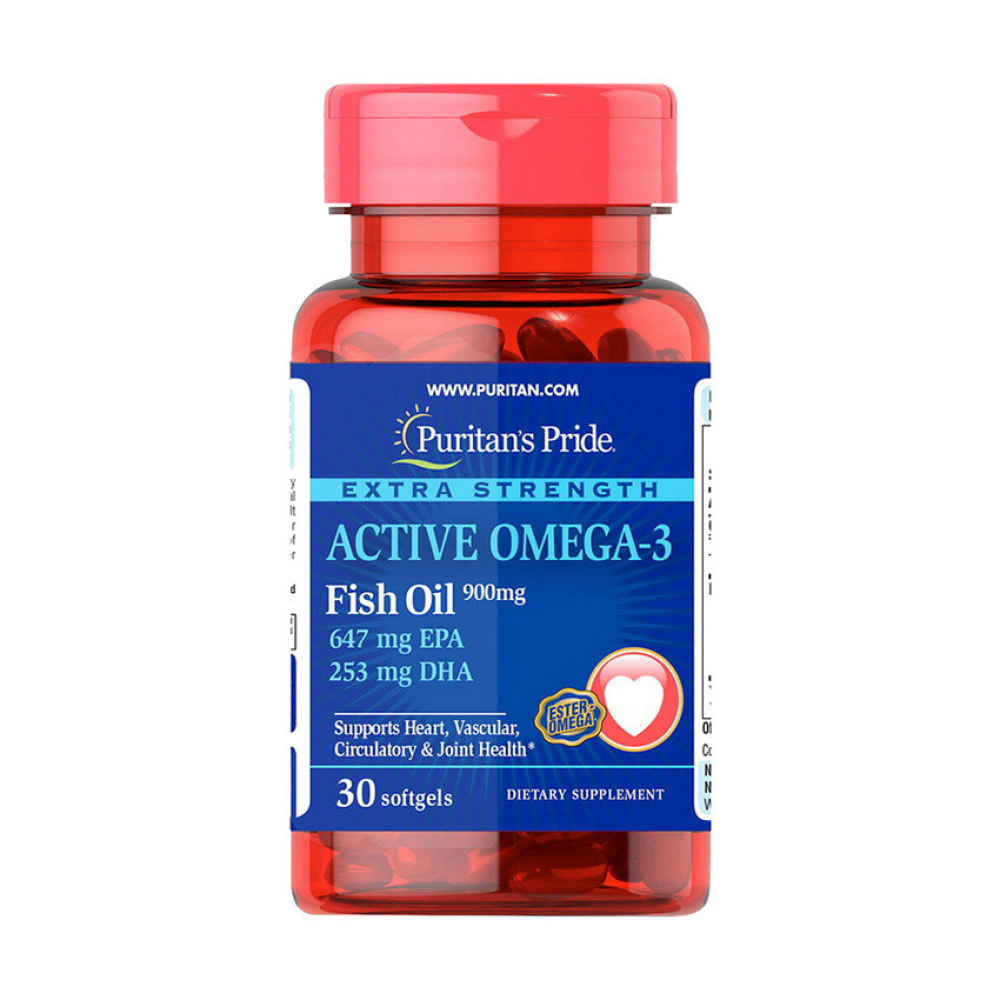 Active Omega-3 Fish Oil 900 mg extra strength (30 softgels)