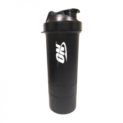 Shaker ON 3 in 1 with metal ball (600 ml, gunsmoke black)