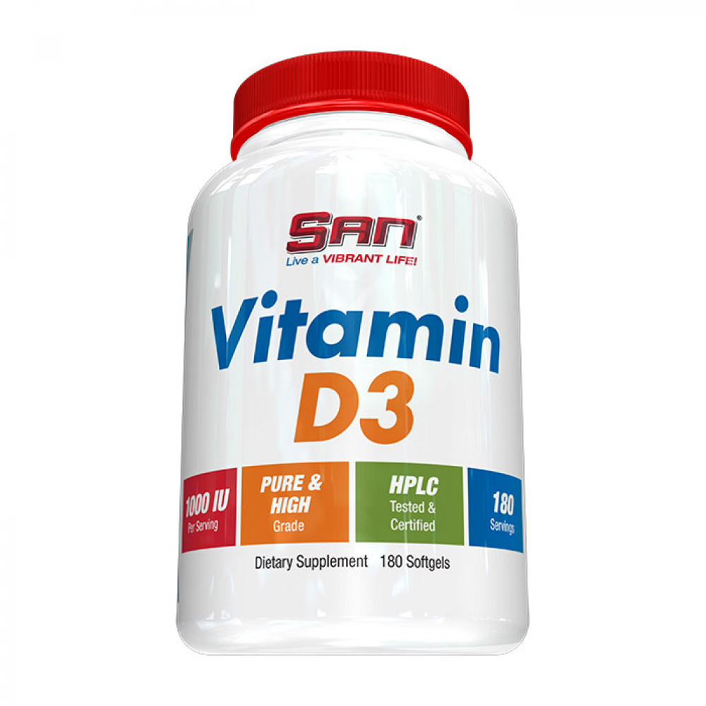 Vitamin D3 1000 IU (180 softgels)