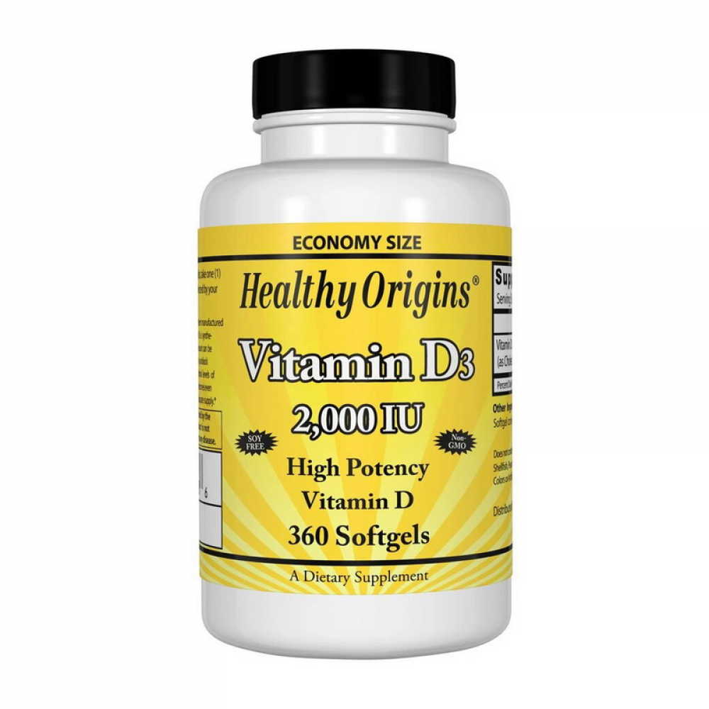 Vitamin D3 2000 IU (360 softgels)