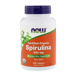 Spirulina 500 mg certified organic (200 tabs)