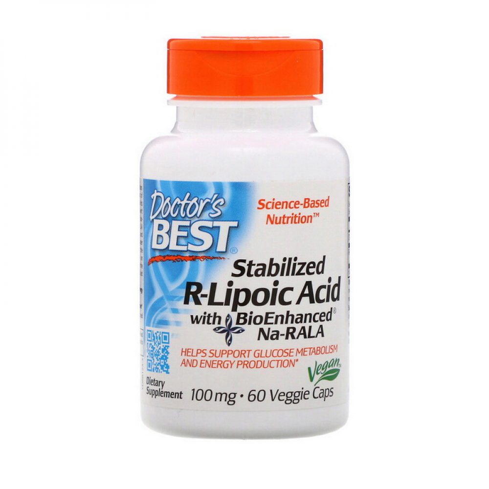 Stabilized R-lipoic Acid 100 mg (60 veg caps)