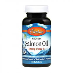 Salmon Oil 500 mg Omega-3s (50 soft gels)