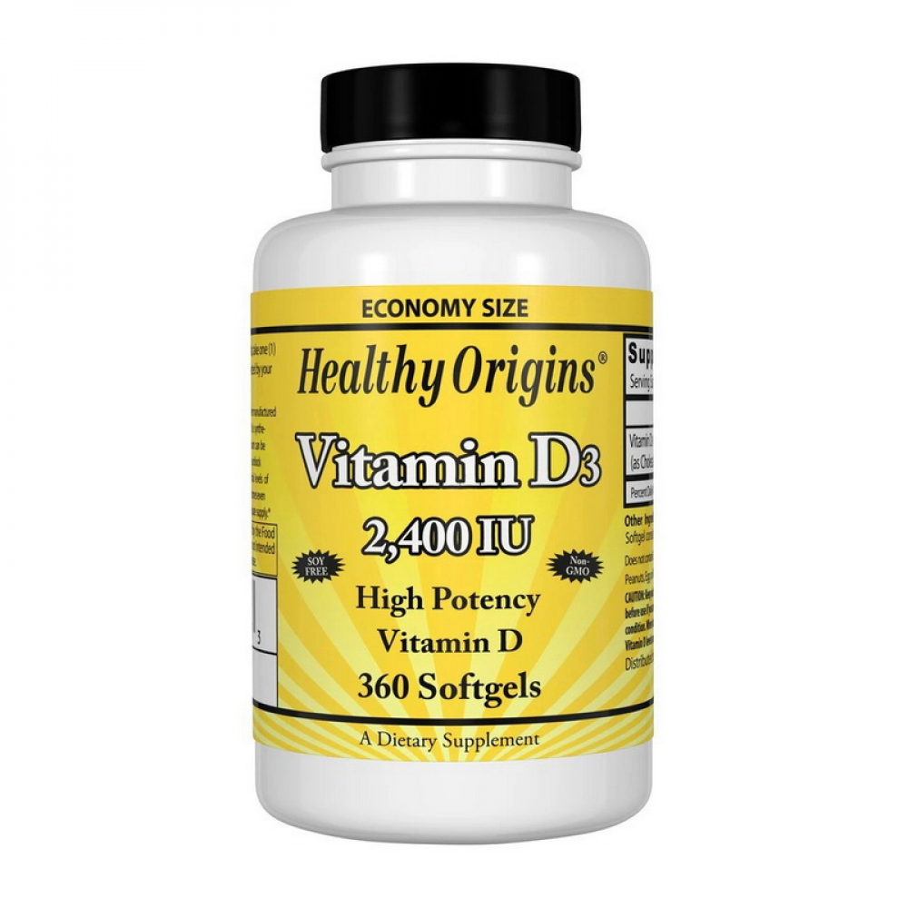 Vitamin D3 2400 IU (360 softgels)