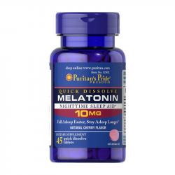 Quick Dissolve Melatonin 10 mg (45 tabs, cherry)